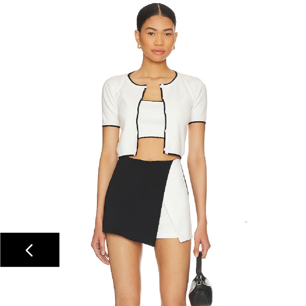 Superdown Aaleyah Two Tone Wrap Skort - image 4